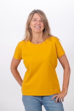 Camiseta básica Formentera - C002 MOSTAZA