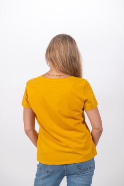 Camiseta básica Formentera - C002 MOSTAZA