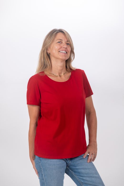 Camiseta básica Formentera - C002 ROJO