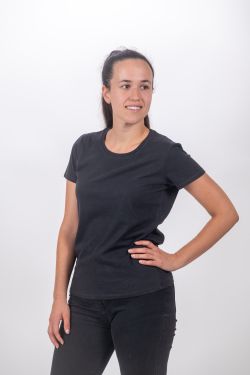 Camiseta básica Formentera - C002 USED BLACK