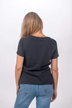 Camiseta básica Formentera - C002 USED BLACK