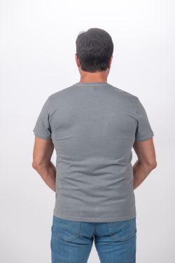 Camiseta Básica manga corta Barcelona C001 CEMENTO Lavado Vintage
