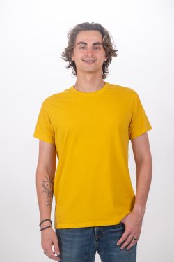 Camiseta Básica manga corta Barcelona C001-MOSTAZA