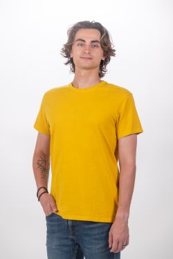 Camiseta Básica manga corta Barcelona C001-MOSTAZA