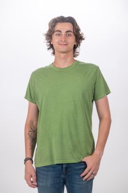 Camiseta Básica manga corta Barcelona C001 PISTACHO Lavado Vintage