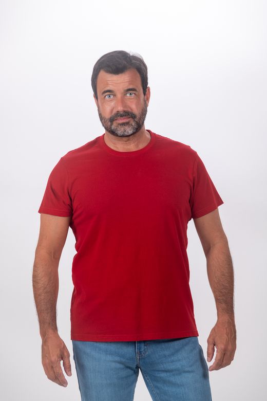 Camiseta Básica manga corta Barcelona C001-ROJO