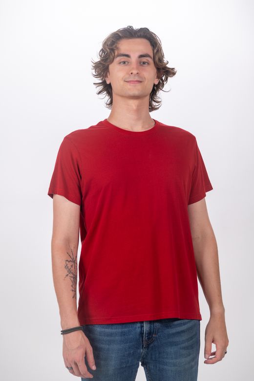 Camiseta Básica manga corta Barcelona C001-ROJO
