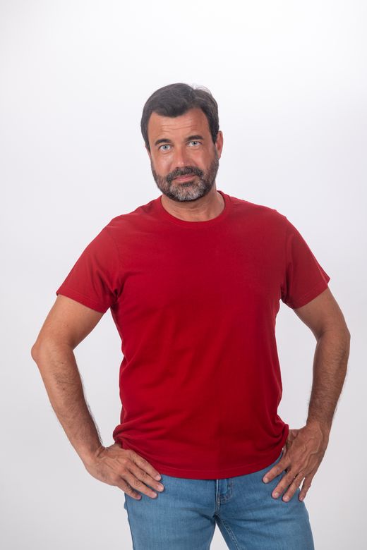 Camiseta Básica manga corta Barcelona C001-ROJO