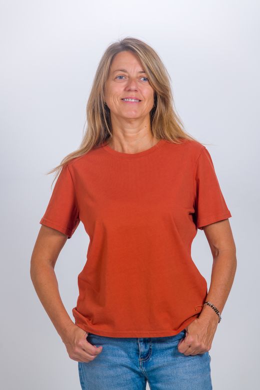Camiseta básica de mujer en manga corta BILBAO - C009