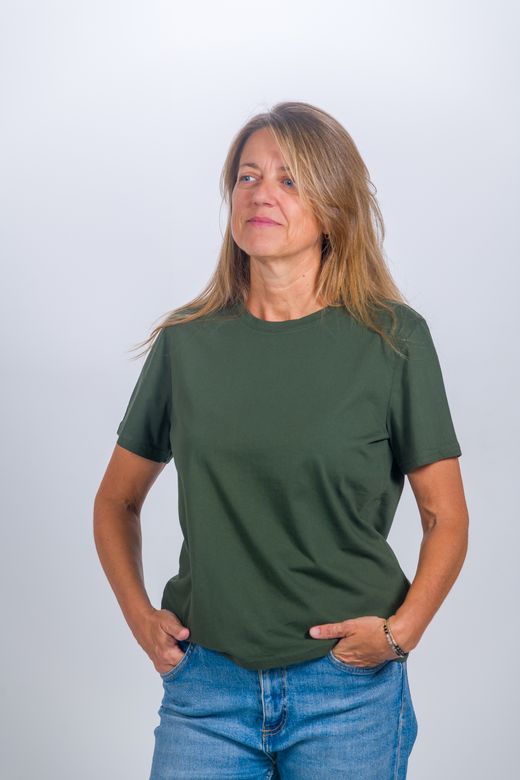 Camiseta básica de mujer en manga corta BILBAO - C009