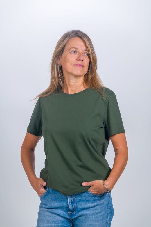 Camiseta básica de mujer en manga corta BILBAO - C009