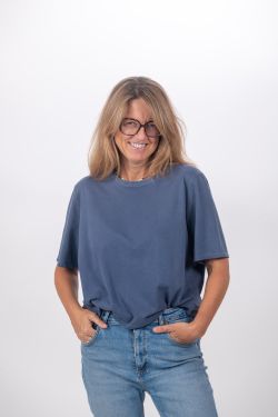 Camiseta oversize Mykonos  C005 - DENIM