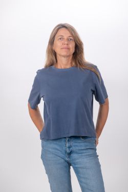 Camiseta oversize Mykonos  C005 - DENIM