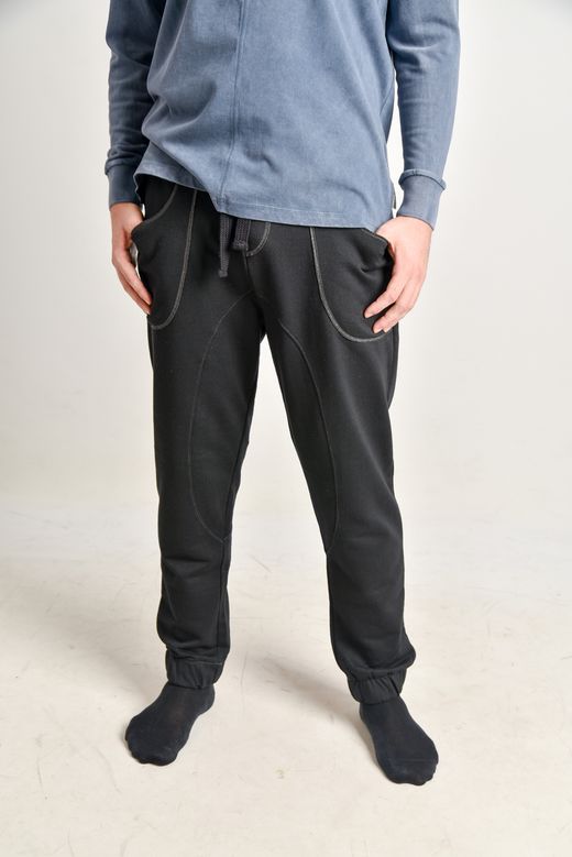 Pantalón largo baggy WG11-NEGRO/CONTRASTE