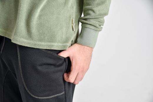 Pantalón largo baggy WG11-NEGRO/CONTRASTE