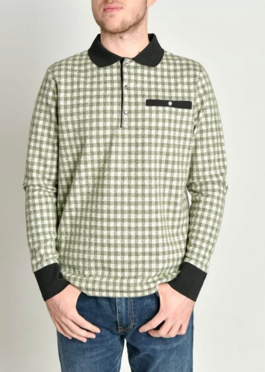 Polo de manga larga WG02-VICHY