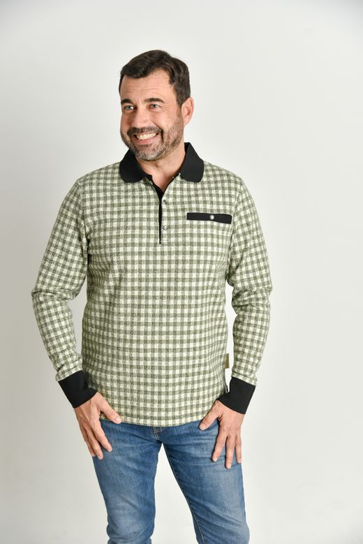 Polo de manga larga WG02-VICHY