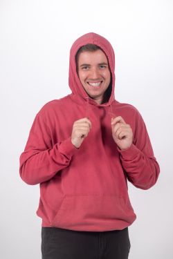 Sudadera hoddie Unisex Biarritz C003-FRESA