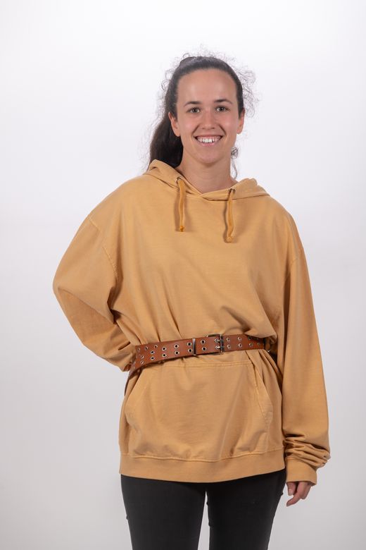Sudadera hoddie Unisex Biarritz C003-MOSTAZA