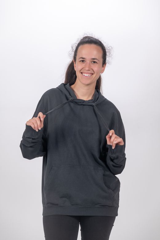 Sudadera hoddie Unisex Biarritz C003-USED BLACK